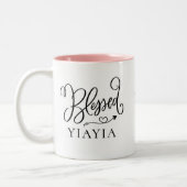 Moderne Gesegnete Yiayia Kaffeetasse (Links)