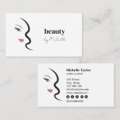 Moderne Gesichtshautqualität Minimalistisch Visitenkarte (Vorne/Hinten)