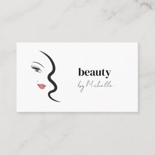 Moderne Gesichtshautqualität Minimalistisch Visitenkarte