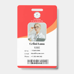 Moderne Gestaltung mit EMT-Barcode-Integration Ausweis