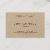 Moderne, gestörte Textgesellschaft Elegante Vorlag Visitenkarte (Rückseite)