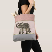 Moderne, gestreifte Damenbekleidung, Elefant Tasche (Von Nahem)