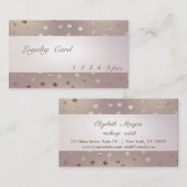 Moderne, gestreifte, gepunktete Treuekarte (Vorne/Hinten)