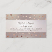 Moderne, gestreifte, gepunktete Treuekarte (Rückseite)