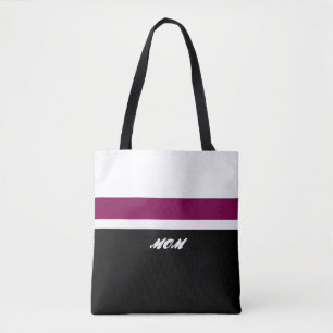 Moderne gestreifte Mom-Tasche Tasche
