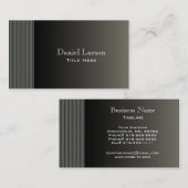 Moderne gestreifte Visitenkarte (Vorne/Hinten)