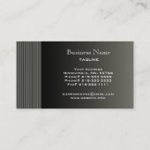 Moderne gestreifte Visitenkarte (Rückseite)