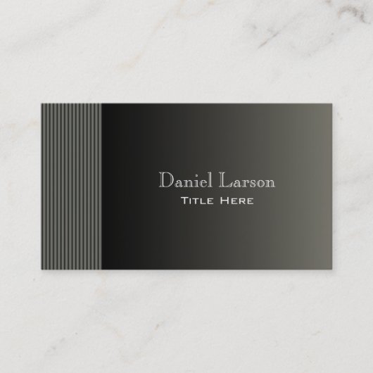 Moderne gestreifte Visitenkarte (Vorderseite)
