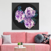 Moderne geteerte Rose Leinwanddruck (Insitu (Wohnzimmer))