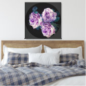 Moderne geteerte Rose Leinwanddruck (Insitu (Schlafzimmer))