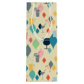 Moderne Getränke aus dem Mittelalter Geschenktüte Für Weinflaschen (Rückseite)