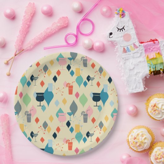 Moderne Getränke aus dem Mittelalter Pappteller (Party)