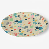 Moderne Getränke aus dem Mittelalter Pappteller (Schrägansicht)