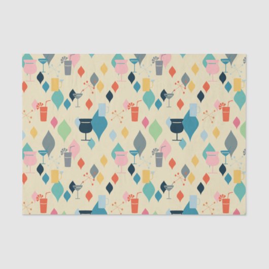 Moderne Getränke aus dem Mittelalter Seidenpapier (Vorderseite)