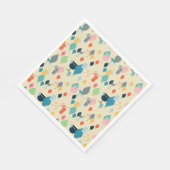 Moderne Getränke aus dem Mittelalter Serviette (Ecke)