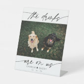 Moderne Getränke sind auf dem Foto unserer Haustie Sockelschild (Vorderseite)