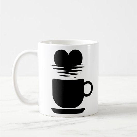Moderne Getränke-Typografie Kaffeetasse (Links)