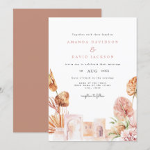 Moderne getrocknete Blätter Wüste Western Boho Hoc