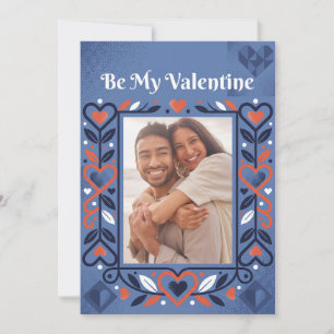 Moderne getüpfelte Herzen Valentinstag  Feiertagskarte