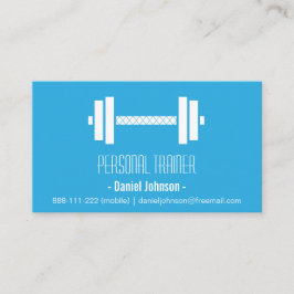 Moderne Gewichts-Fitness-persönliches Trainer-Blau Visitenkarte