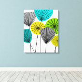 Moderne, gewölbte Canvas-Samenpflanzen des Mittela Leinwanddruck (Insitu (Holzboden))