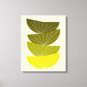 Moderne, gezapfte Canvas-Samen-Pods des Mitteljahr Leinwanddruck (Vorderseite)