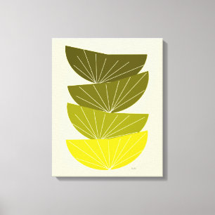 Moderne, gezapfte Canvas-Samen-Pods des Mitteljahr Leinwanddruck