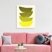 Moderne, gezapfte Canvas-Samen-Pods des Mitteljahr Leinwanddruck (Insitu (Wohnzimmer))