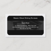 Moderne Ghost Writing Services  Visitenkarte (Vorderseite)