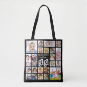 Moderne GIGI 22 Foto Collage Names Tasche (Vorderseite)