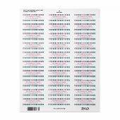 Moderne Gingham Holiday Card Rücksendeadresse (Vorne)