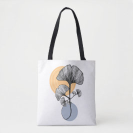 Moderne Ginkgoblatt-Botaniktasche Tasche