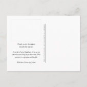 Moderne Giraffe Elephant Fotos Geburt Ankündigungspostkarte (Rückseite)