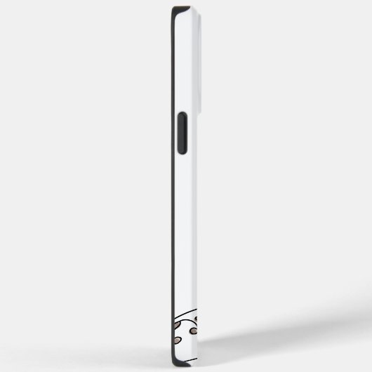 Moderne Giraffe Linie Kunstname Weiß Case-Mate iPhone Hülle (Rückseite / Rechts)