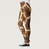 Moderne Giraffe Print braun Leggings (Links)