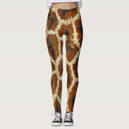 Moderne Giraffe Print braun Leggings