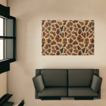 Moderne Giraffe Print Brown