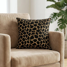 Moderne Giraffe Tierprint Safari Braun Schwarz