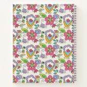 Moderne Girl 2 Foto Fun Blues Name Personalisiert Notizblock (Rückseite)