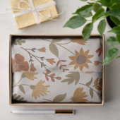 Moderne Girl-Blume und Leaf-Muster Goldrust Seidenpapier (Geschenk)