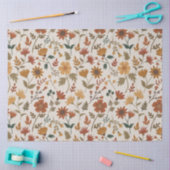 Moderne Girl-Blume und Leaf-Muster Goldrust Seidenpapier (Basteln)