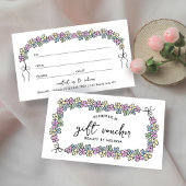 Moderne Girl Floral Boutique Salon Gutschein