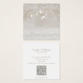 Moderne Girl-Glam-Glitzer-Erkerkarte (Vorne & Hinten)