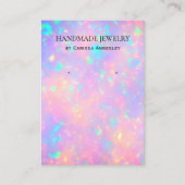 Moderne Girl-Imitate Holographic Earring Display C Visitenkarte (Vorderseite)