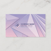 Moderne Girl Pastel Gradient Social Icons QR Code Visitenkarte (Vorderseite)