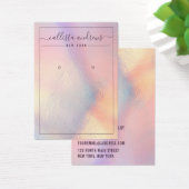 Moderne Girl Peach Iridescent Earring Display Card (Schreibtisch)