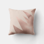 Moderne Girl-Rose Gold Blush Pink Geometric Kissen (Rückseite)