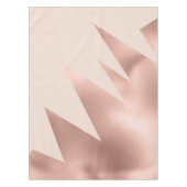 Moderne Girl-Rose Gold Blush Pink Geometric Tischdecke (Vorderseite)