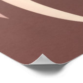 Moderne Girl-Silhouette, Haare, Makeup Poster (Ecke)