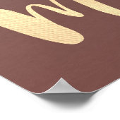 Moderne Girl-Silhouette , Makeup-Künstler Poster (Ecke)